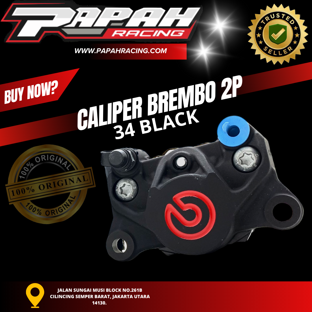 CALIPER KALIPER BREMBO 2P 34 BLACK HITAM BREMBO